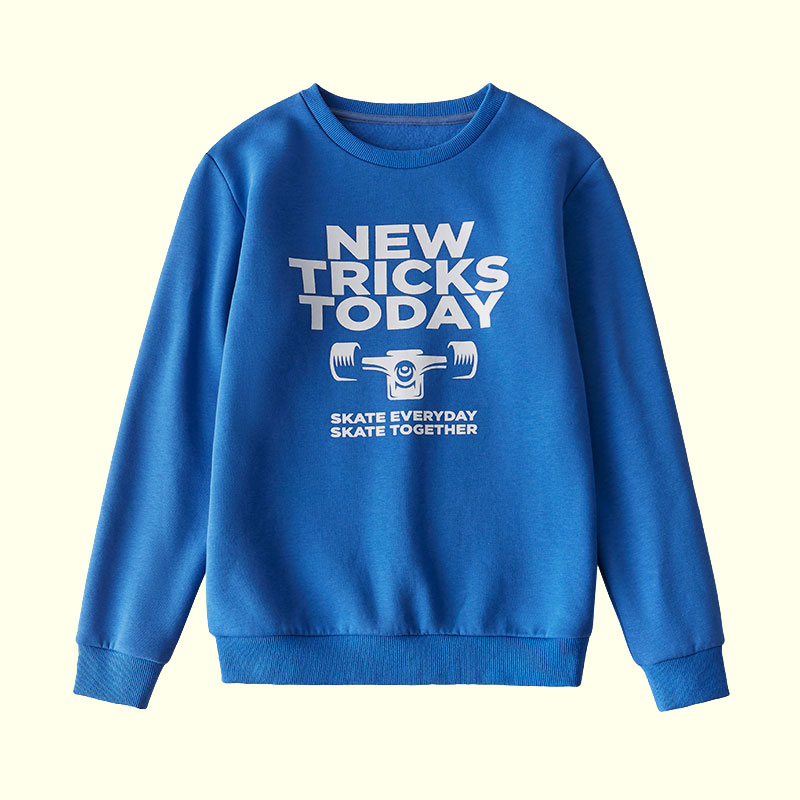 Boy's Causal Pullover with Rubber Print